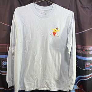 DANNY DUNCAN Summer 2019 Long Sleeve T-Shirt Light Blue Medium & Sticker